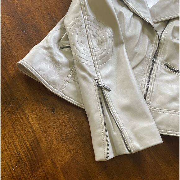 Sandra Angelozzi Leather Coat…Size 40 - Picture 7 of 9